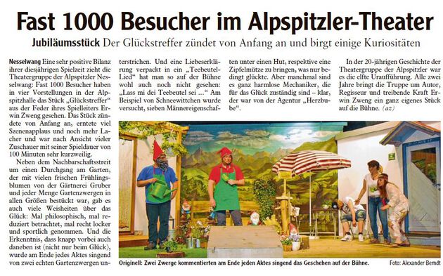 Bericht Allgäuer Zeitung vom 17.04.2018